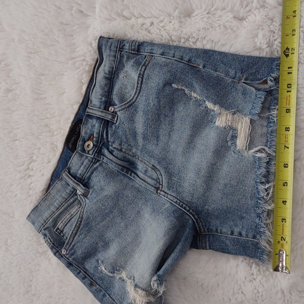 Kendall & Kylie Women's Blue Denim Shorts - Picture 12 of 13